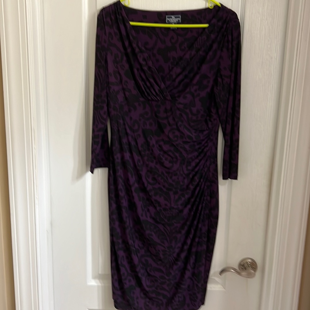 Purple and Black Dress